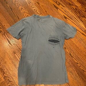 Quiksilver Blue Mens Short Sleeve Tee